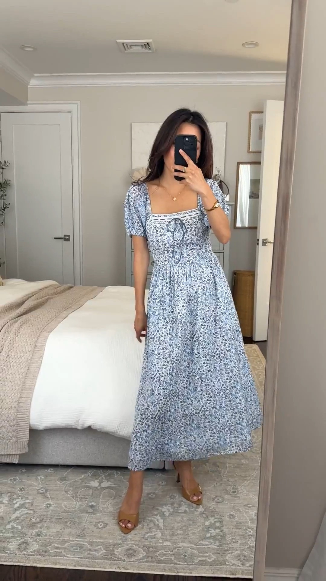 On major sale + code AFJEAN for extra 15% off!
• Midi Dress xxs petite, tts. has a smocked back and elastic sleeve so has some stretch, early bump and nursing friendly

• mango mule heel sandals size 5

Petite friendly maxi dress, spring summer cotton linen dresses, easy mom outfit

#LTKPetite #LTKmomlife #LTKootd