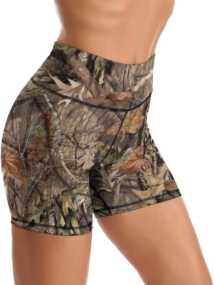 Yoga Shorts High Waisted Tummy Control Biker Shorts for Womens Athletic Running Workout Gym Tenni... | Amazon (US)