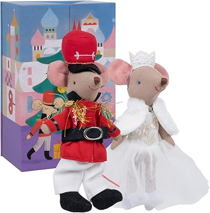 LEVLOVS Mouse in a Matchbox and Friends Toy Baby Registry Gift Nutcracker Mice Plush Toy | Amazon (US)