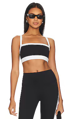 Splits59 Monah Rigor Sports Bra in Black & White from Revolve.com | Revolve Clothing (Global)