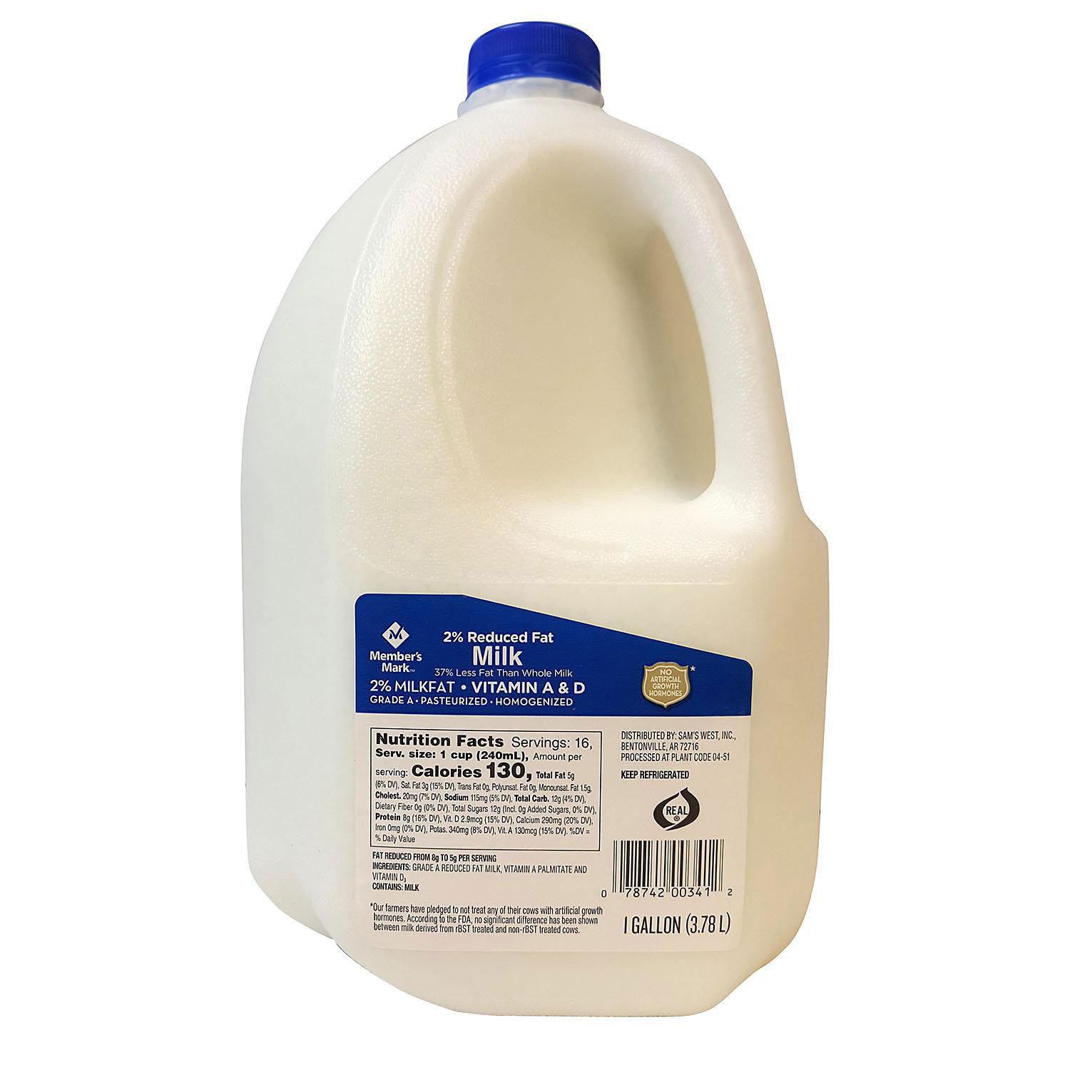 Member's Mark 2% Reduced Fat Milk 1 gal. | Sam's Club