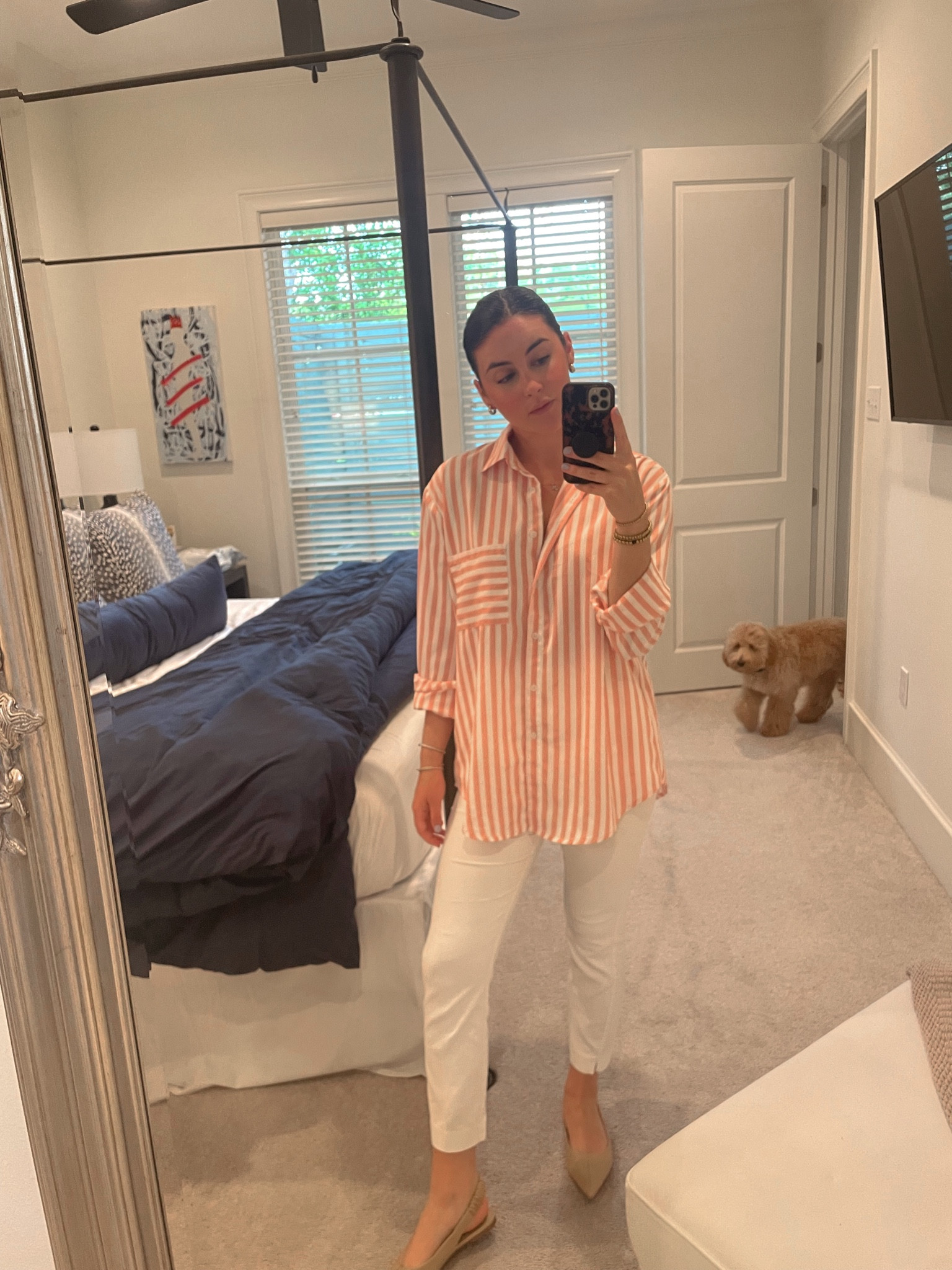 Pink coastal grandmother vibes 💕 love throwing on an oversized button down! It makes me feel styled and put together with minimal effort. The perfect spring office attire  

#LTKFind #LTKstyletip #LTKworkwear