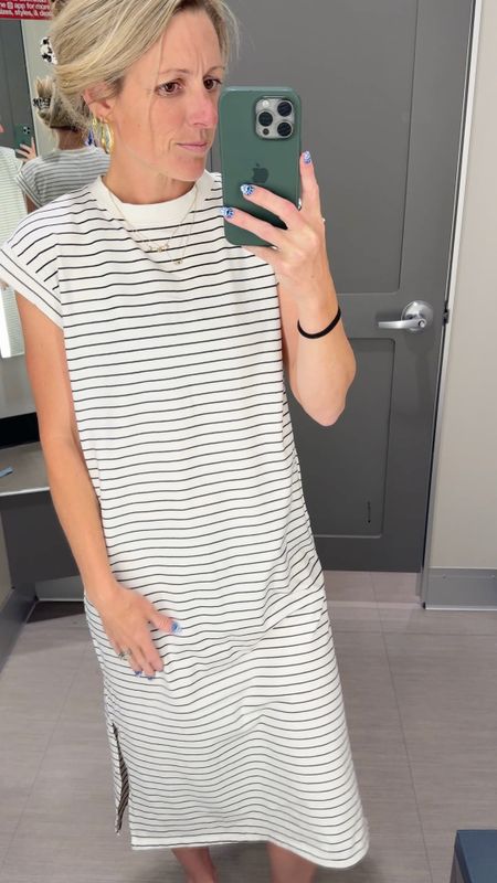 The dress of summer…the tee shirt dress.  Love the cap sleeves and loose fit of this striped tee maxi dress for summer.  Throw it on for anything.

#maxidress #stripeddress #SummerOutfit #SummerDress #CasualDress

#LTKFindsUnder50 #LTKVideo #LTKSeasonal