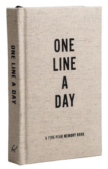 Canvas One Line a Day : A Five-Year Memory Book (Yearly Memory Journal and Diary, Natural Canvas ... | Walmart (US)