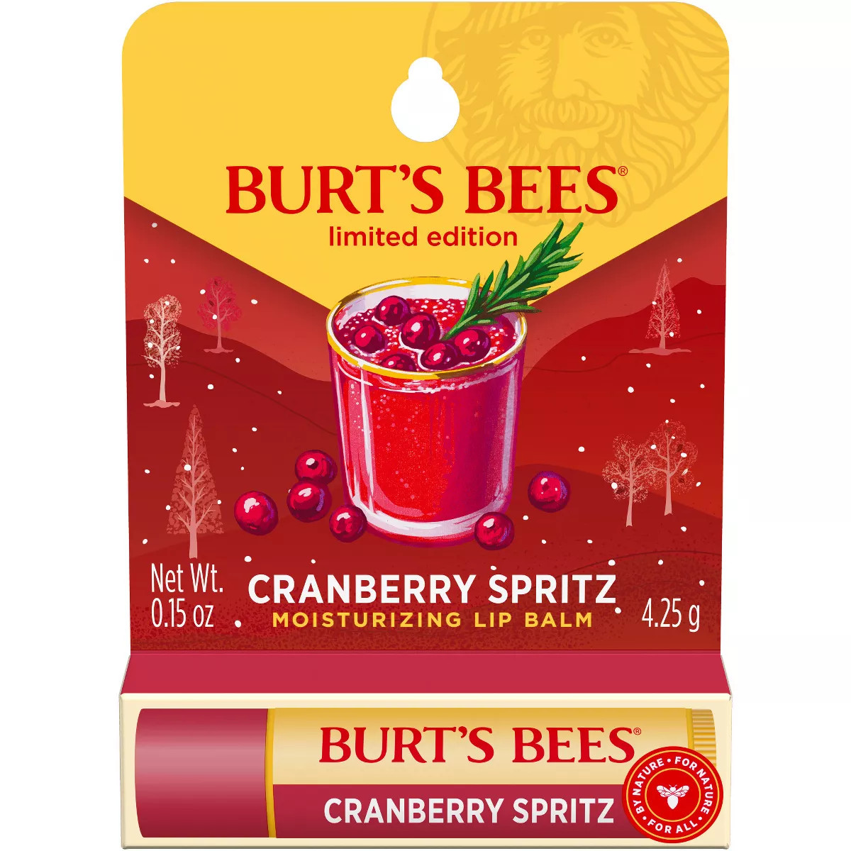 Burt's Bees Cranberry Spritz Blister Lip Balm - 0.6oz | Target
