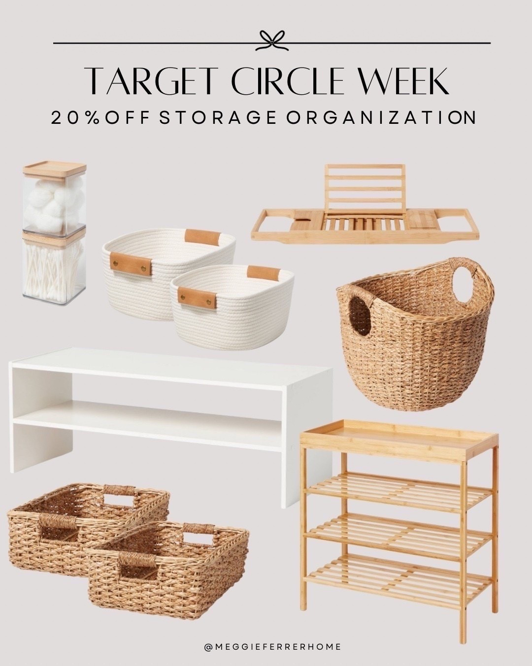 
Target Circle Week is here and storage finds are up to 40% off this week only!
These are my go-to baskets, bins, and organizers I use all around our home—from under the sink to the entryway. 🤎

Everything is linked here so you can shop it all in one spot!

#LTKhome #TargetFinds #OrganizationGoals #NeutralHomeVibes #TargetStyle #ModernOrganicHome #LTKstorage


#LTKFindsUnder50 #LTKSaleAlert #LTKHome