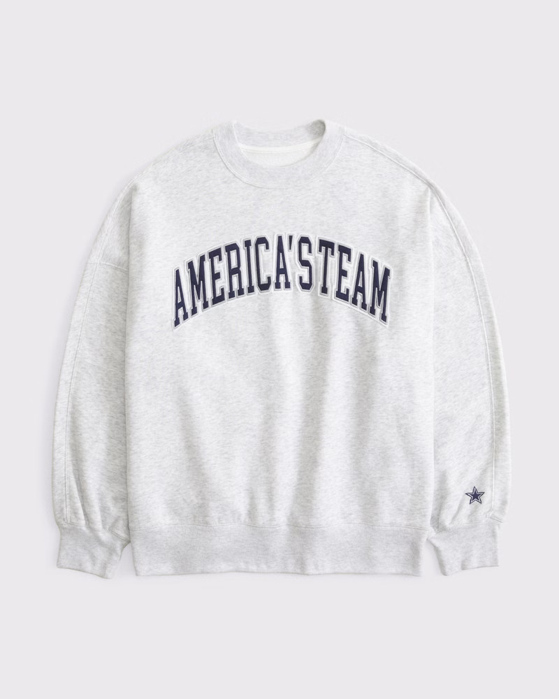 Dallas Cowboys Graphic Oversized Sunday Crew | Abercrombie & Fitch (US)
