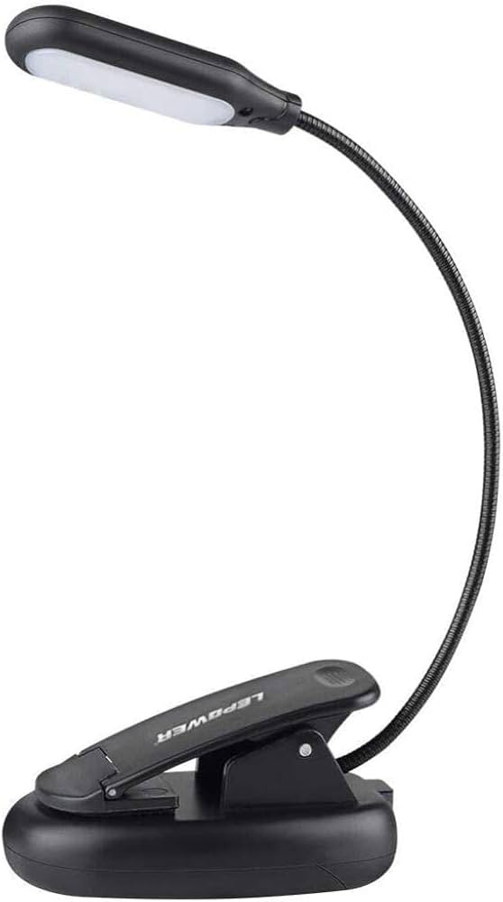 LEPOWER Clip on Book Light/Reading Light/Clip Light with 5 LED Eye Care, 3 Color Changeable, Port... | Amazon (US)