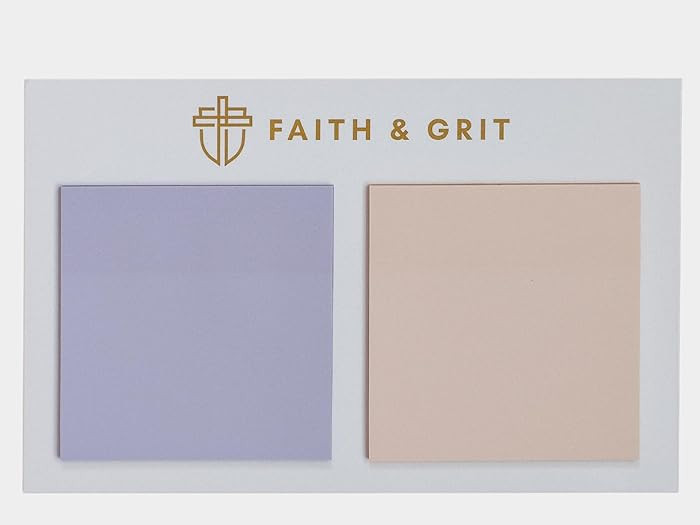 FAITH & GRIT - Transparent Sticky Notes 3x3 - Clear Post it Notes for School Notes, Bible Studies... | Amazon (US)