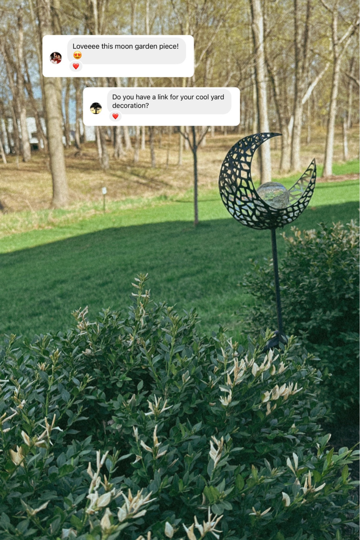 Our solar powered moon light for the garden is from a local garden center but linked similar ones!

#LTKunder50 #LTKhome #LTKSeasonal