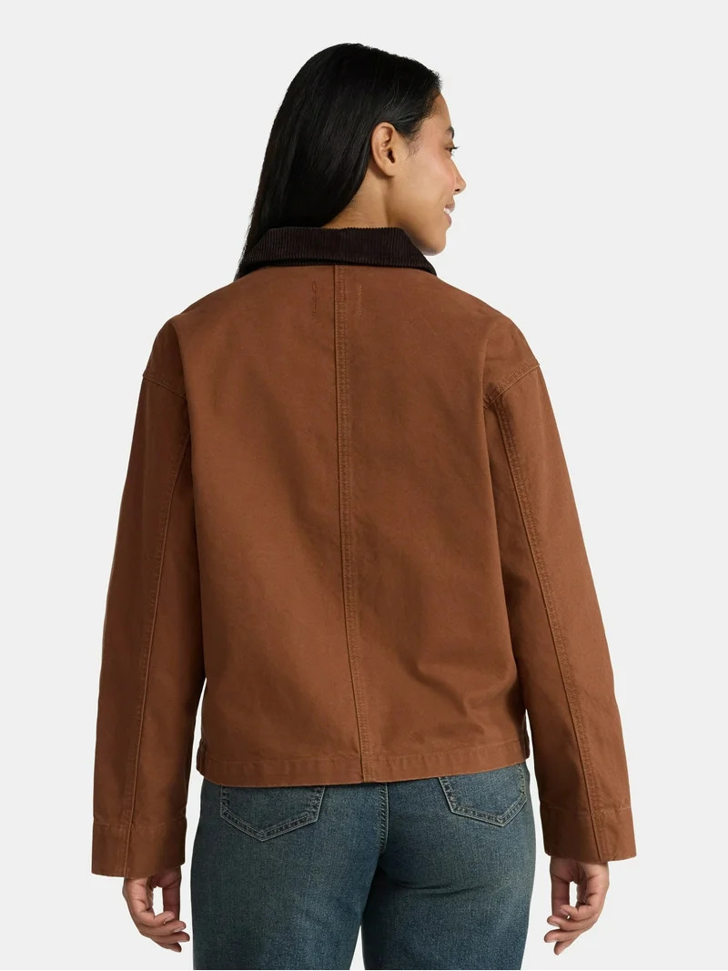 Madden NYC Women's Cotton Canvas Utility Jacket, Sizes XXS-XXL | Walmart (US)