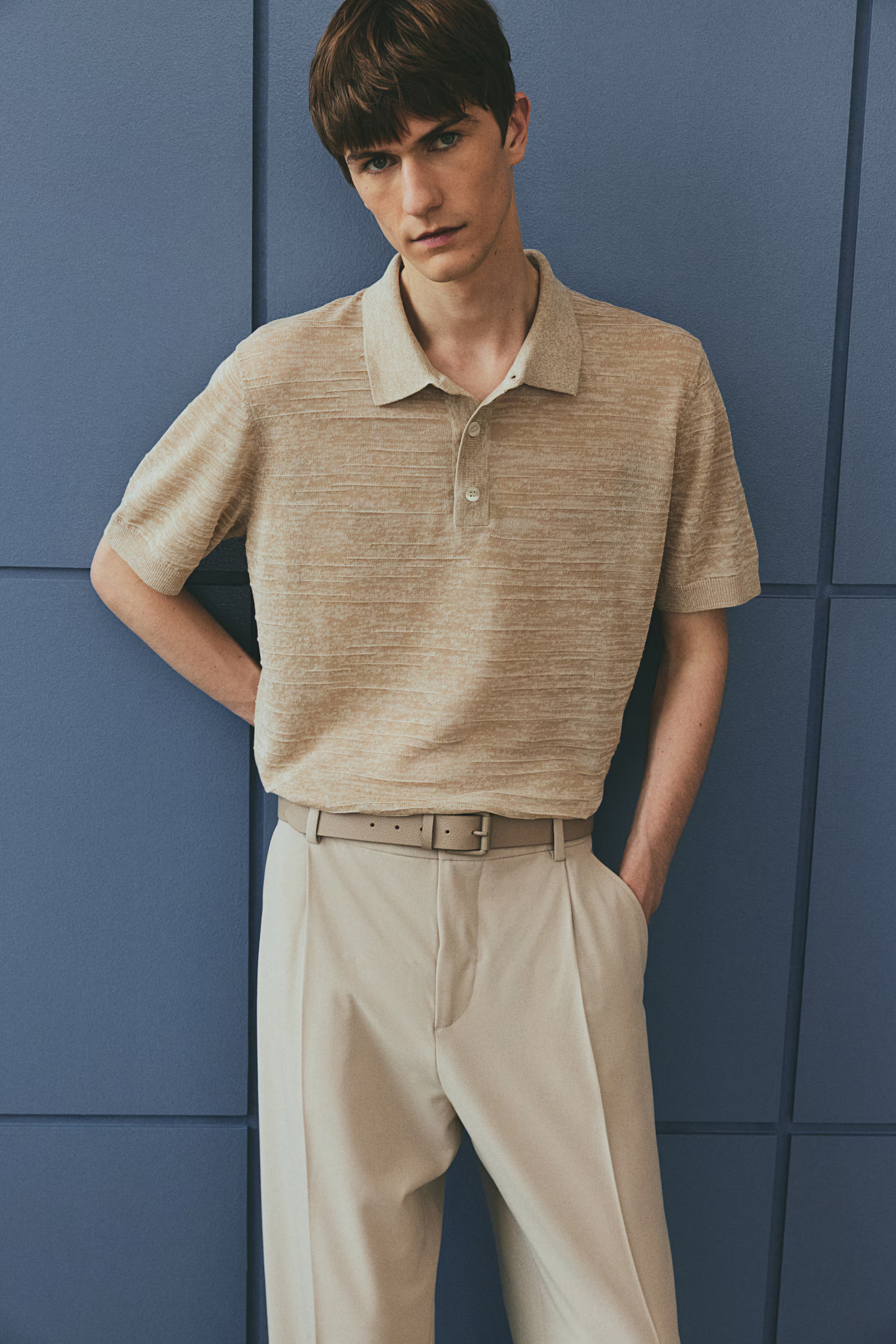 Regular Fit Fine-knit polo shirt | H&M (UK, MY, IN, SG, PH, TW, HK)