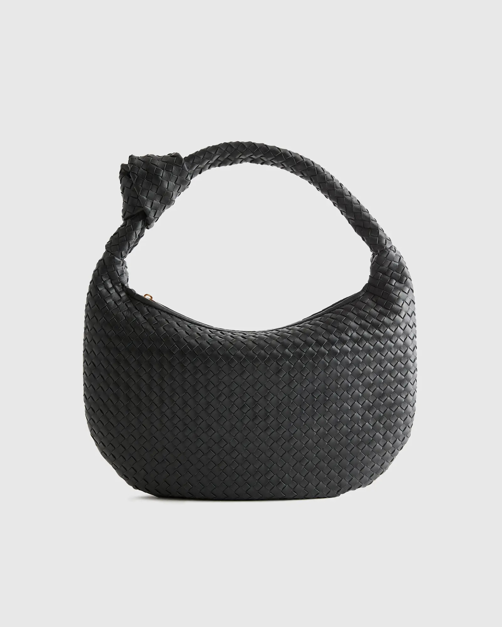 Italian Leather Handwoven Slouchy Shoulder Bag | Quince