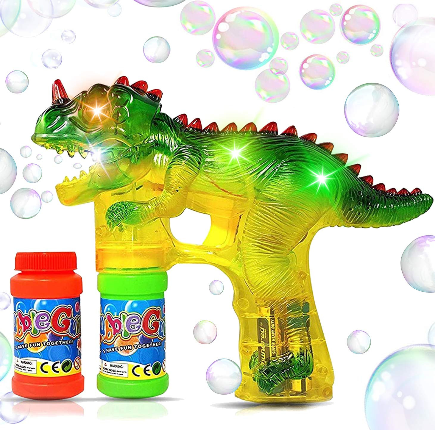 Dinosaur Bubble Gun – Automatic Bubble Maker & Blower Toy for Toddlers & Kids | Fun Bubble Shoo... | Amazon (US)