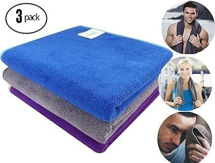 Workout Towels Sports Towel Microfiber Sweat Towels Set, Multi-Purpose Gym Towel, Fast Drying & S... | Amazon (US)