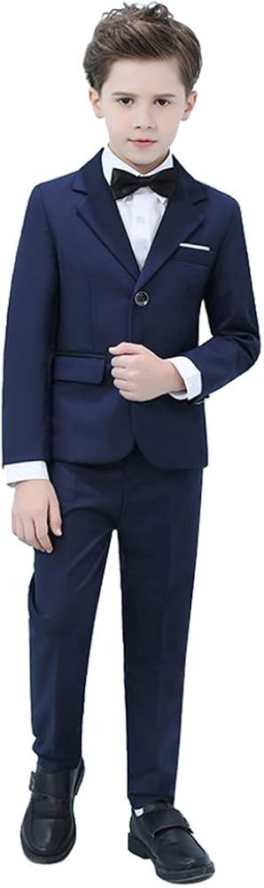 Yavakoor Boys Formal Wedding Slim Fit Suit Set Complete Outfit | Amazon (US)