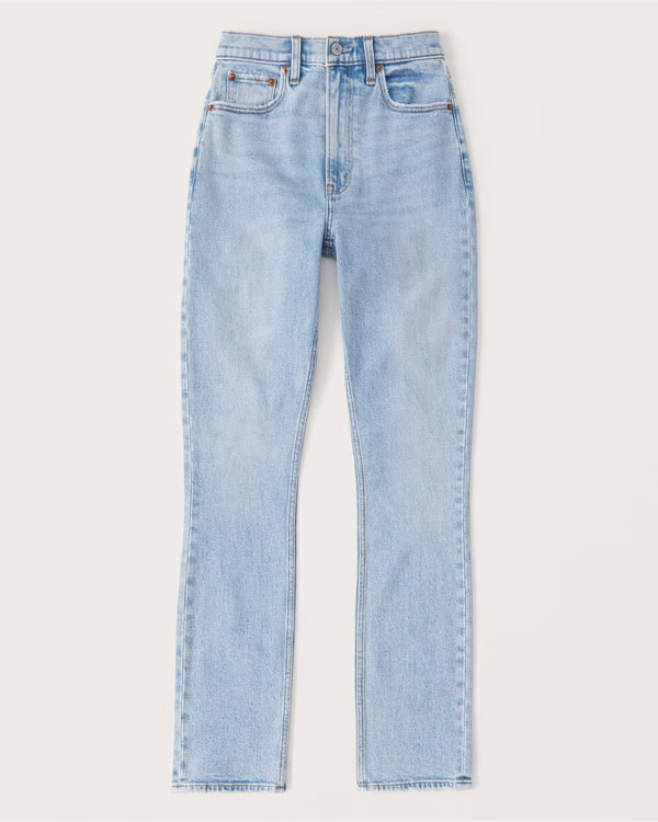 Women's Ultra High Rise Slim Straight Jeans | Women's New Arrivals | Abercrombie.com | Abercrombie & Fitch (US)