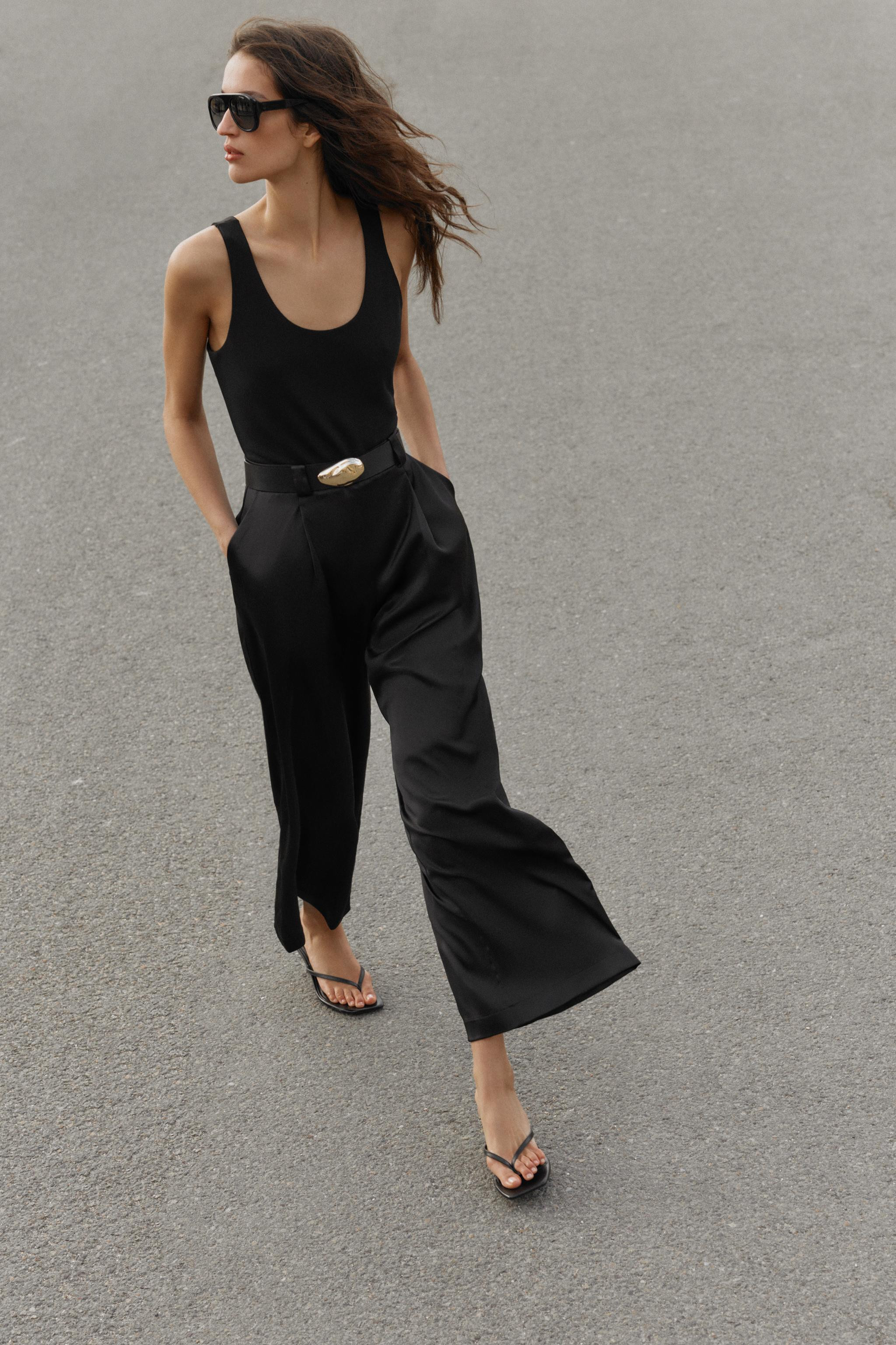 BELTED COMBINATION JUMPSUIT | Zara US