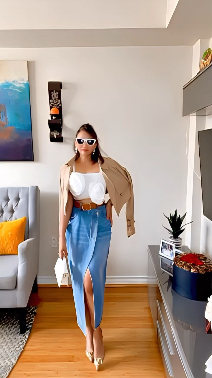 Crop Trench Coat Denim Skirt Fall OOTD
#fallfashion
#falloutfit
#trenchcoat

#LTKfindsunder50 #LTKsalealert #LTKfindsunder100