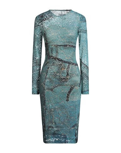 Versace Jeans Couture Woman Midi dress Turquoise Size 4 Polyamide, Elastane | YOOX (US)