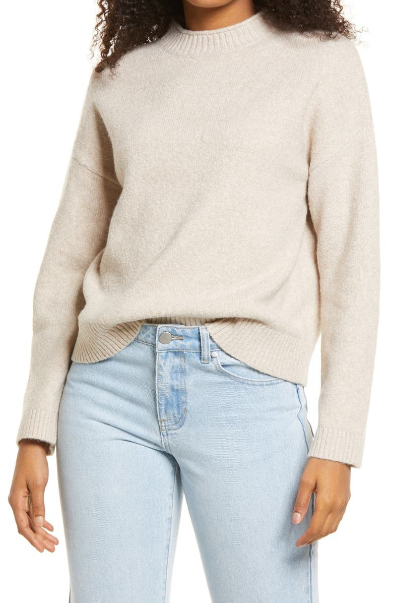 Cozy Roll Crewneck Sweater | Nordstrom