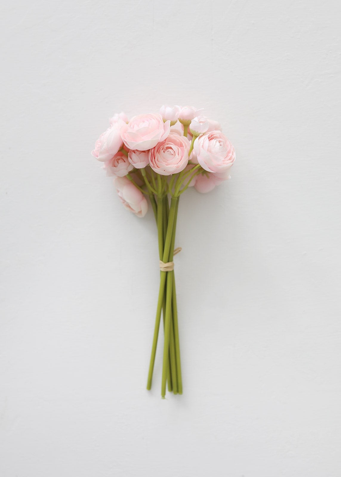 Pink Fake Flower Bundle of Mini Ranunculus - 11" | Afloral (US)