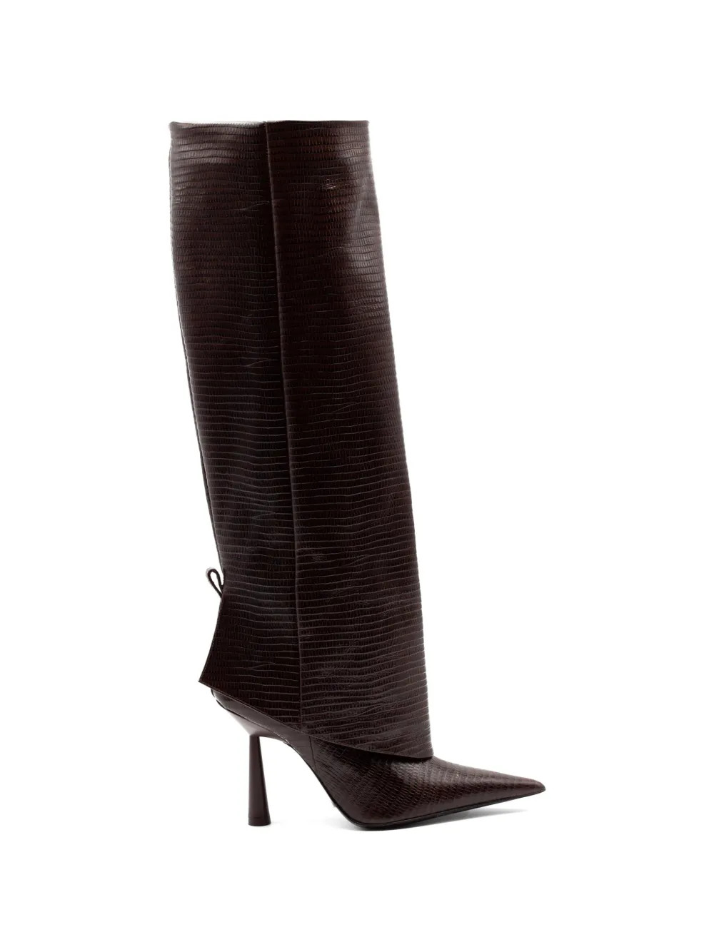 reptile-print knee-high boots | Farfetch Global