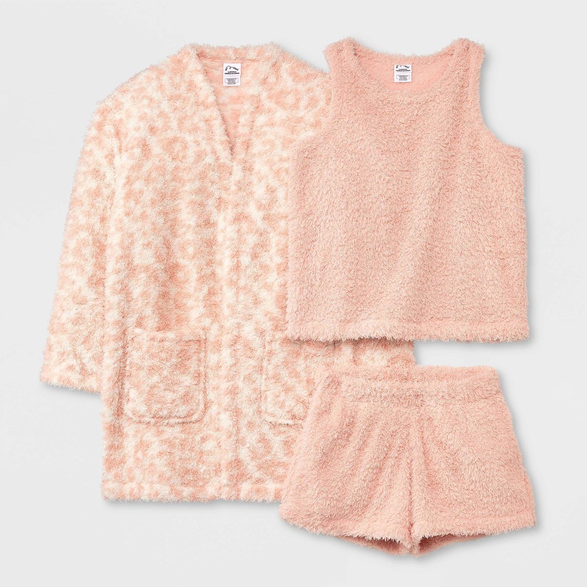 Girls' 3pc Marshmallow Fleece Pajama Set - art class™ | Target