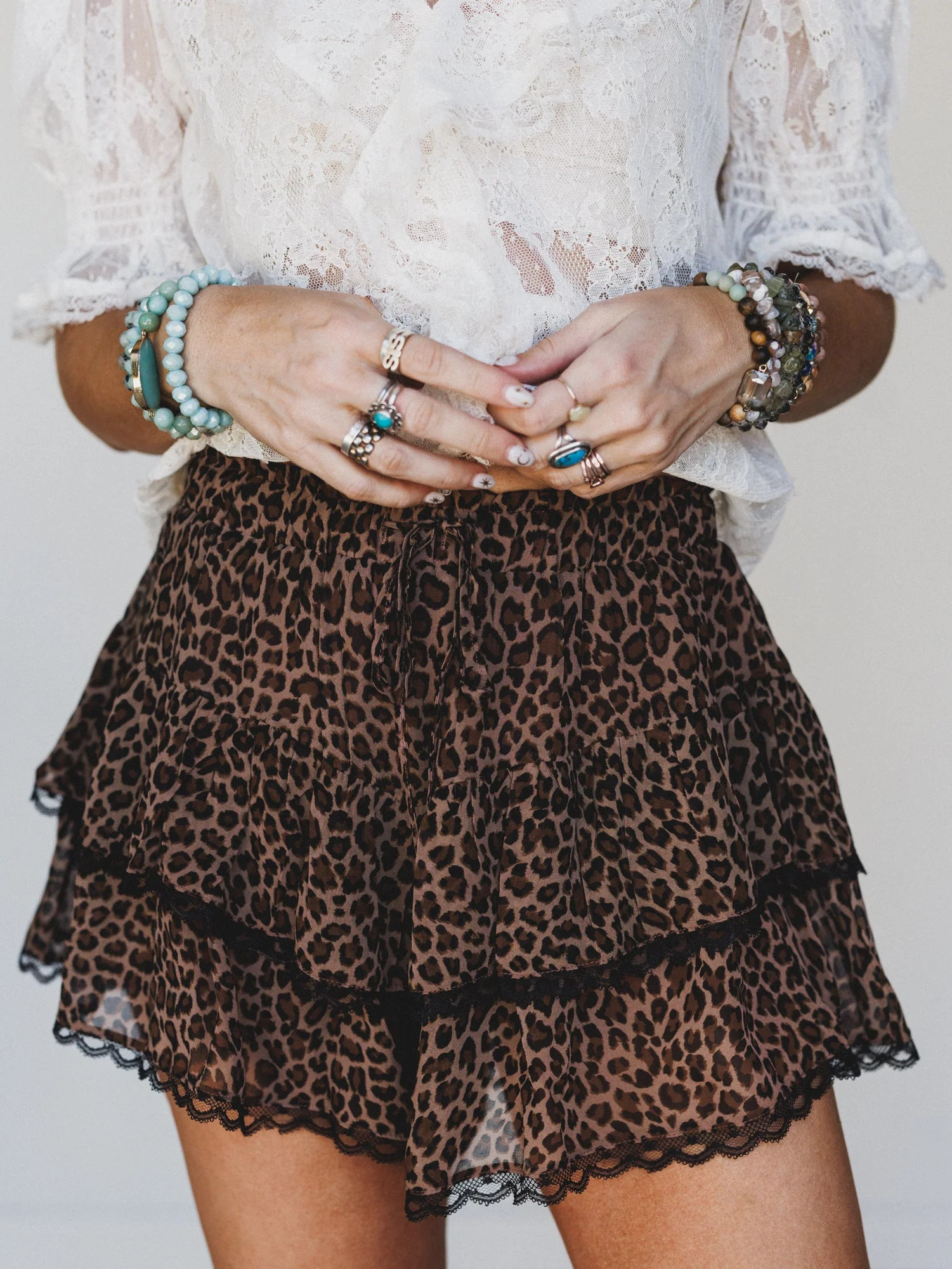 Wild Calling Skort - Leopard | Three Bird Nest