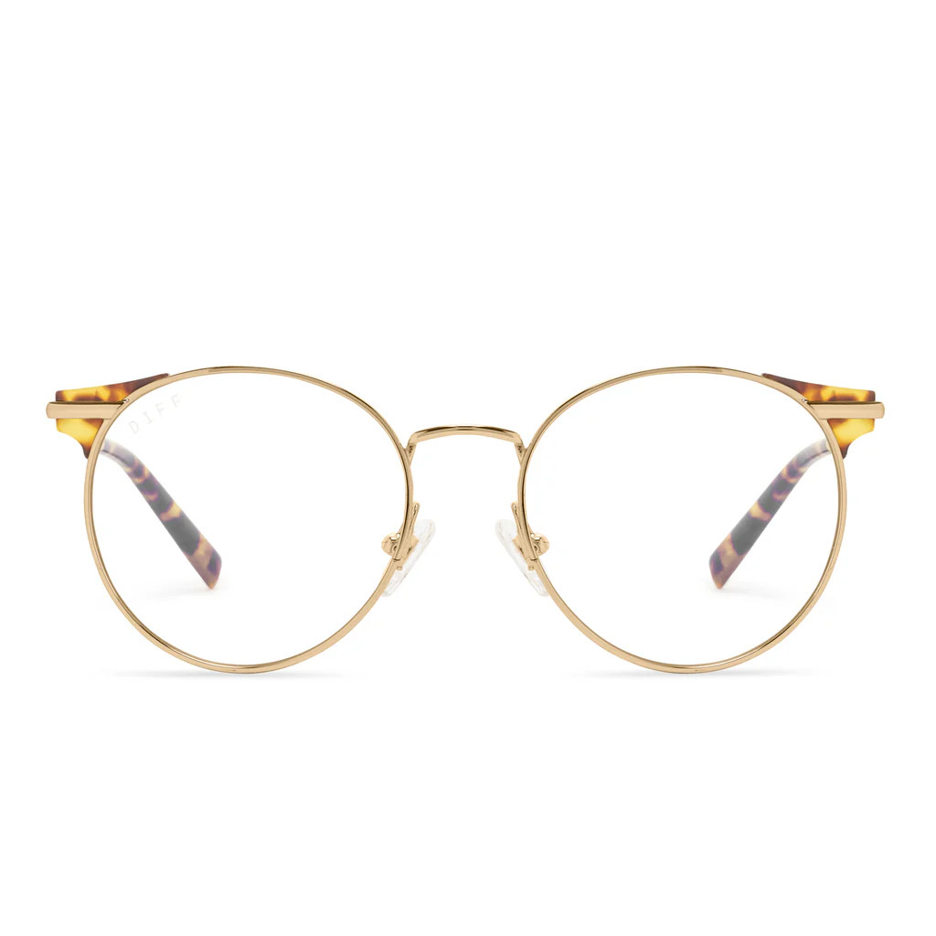 SUMMIT - GOLD + CLEAR GLASSES | DIFF Eyewear