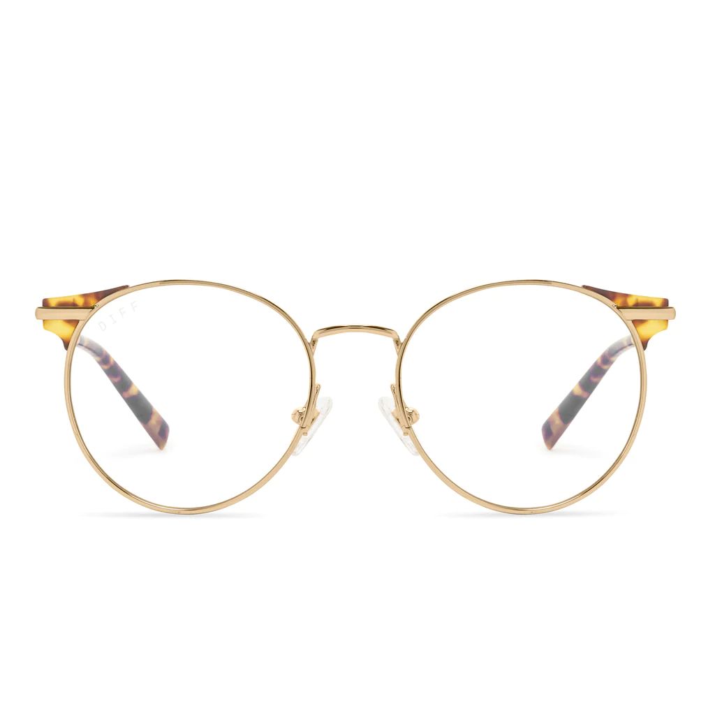 SUMMIT - GOLD + CLEAR GLASSES | DIFF Eyewear