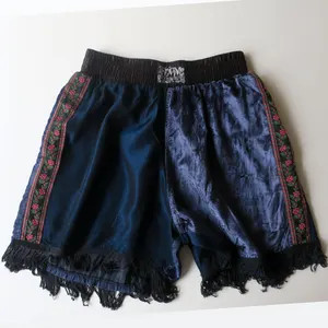 Vintage Vintage satin and velvet shorts with fringes | Etsy (Global)