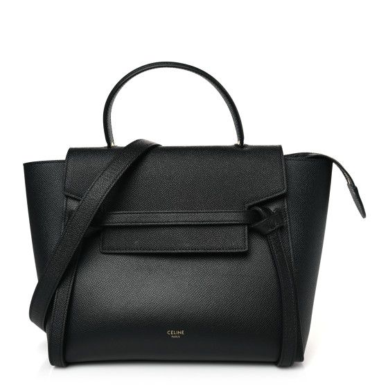 Grained Calfskin Micro Belt Bag Black | FASHIONPHILE (US)