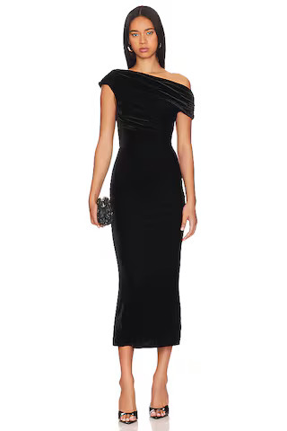 Lovers and Friends Willa Midi Dress in Black from Revolve.com | Revolve Clothing (Global)