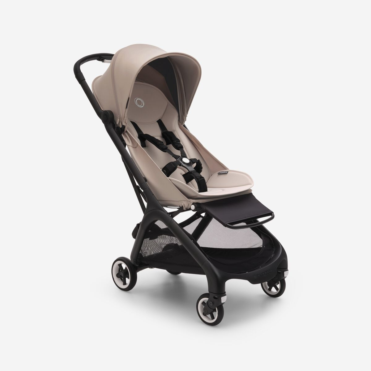 Bugaboo Butterfly seat stroller Desert taupe sun canopy, desert taupe fabrics, black chassis | Bu... | Bugaboo NL
