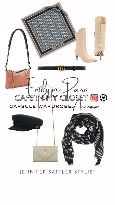 From CAFE IN MY CLOSET LIVE ON INSTAGRAM. 

Featuring some of the bold accessories from my Emily in Paris capsule wardrobe inspired by eight chic essentials anyone can wear

https://closetchoreography.com/emily-in-paris-capsule-wardrobe-with-chic-closet-essentials-everyone-can-wear/