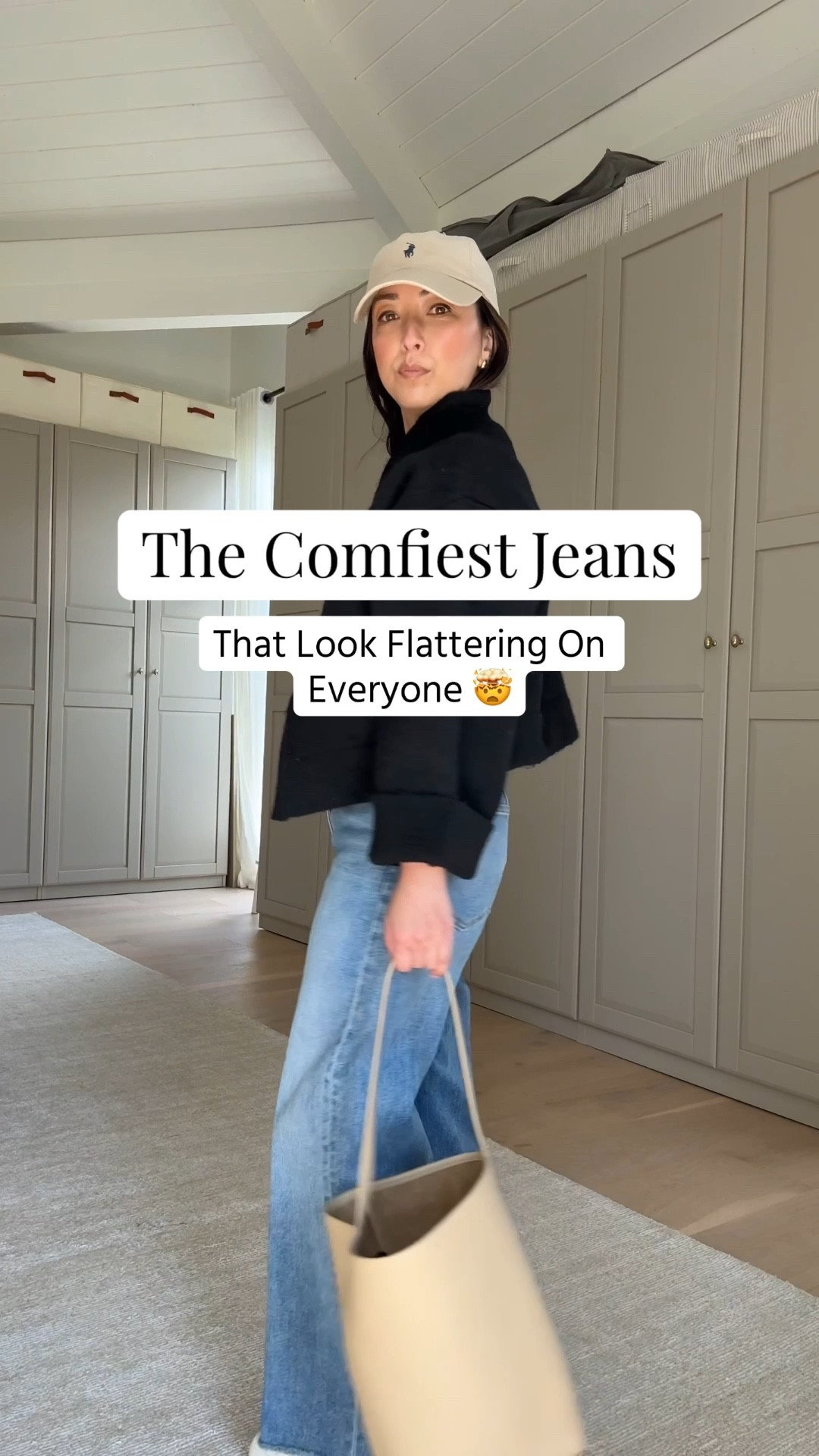 The comfiest wide leg in another wash! Has some stretch. Had to cut the hems tho. 

Zara jacket small
Madewell tee xs
Everlane Sailor jeans 25 - cut hems
Onitsuka Tiger sneaker 4 men’s - run a had size big. 
The Row bag small
Polo Ralph Lauren hat
Quince earrings  

#LTKgrwm #LTKmomlife #LTKPetite