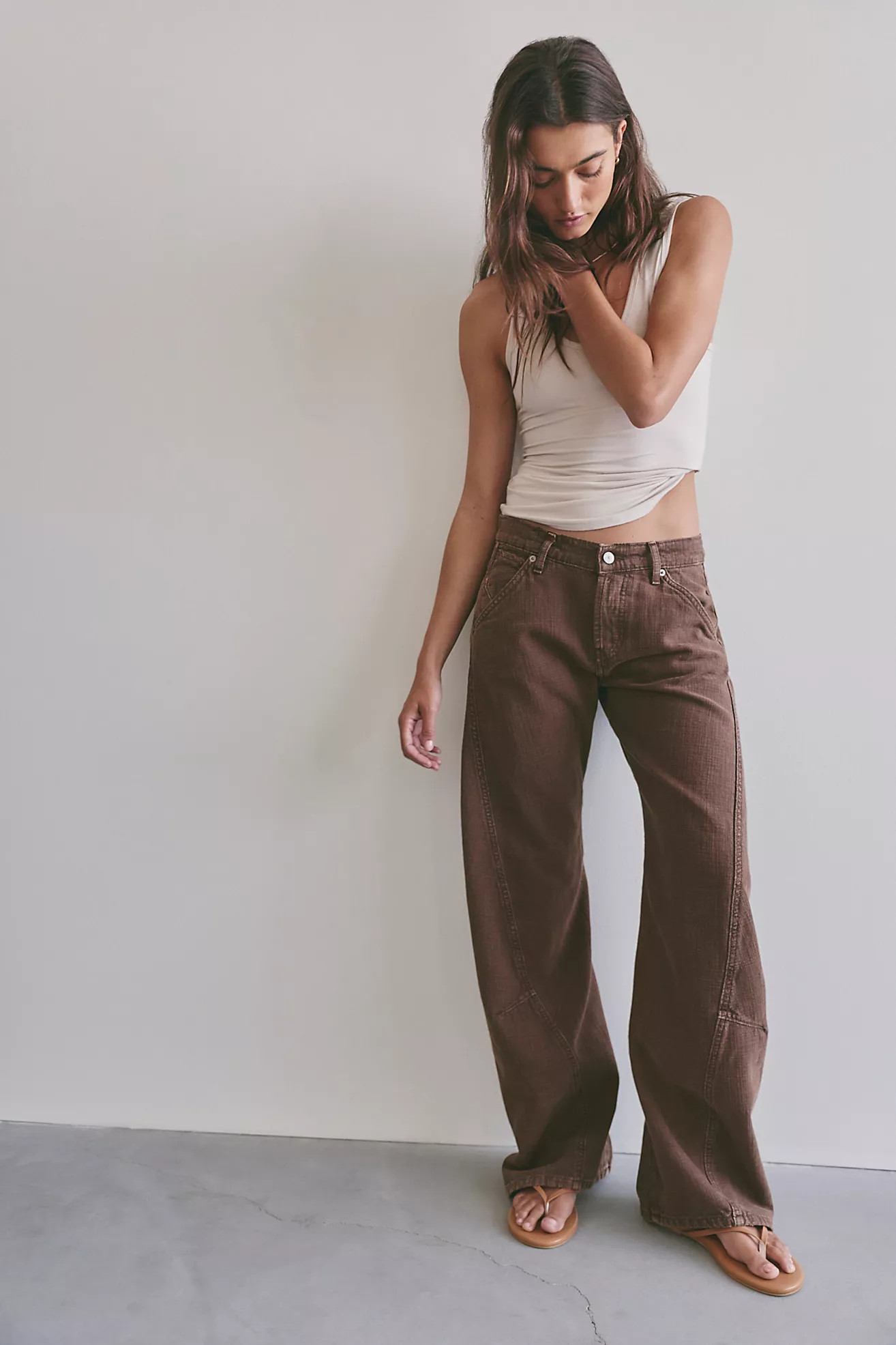 We The Free Highland Low-Rise Twisted Bowed Jeans | Free People (Global - UK&FR Excluded)