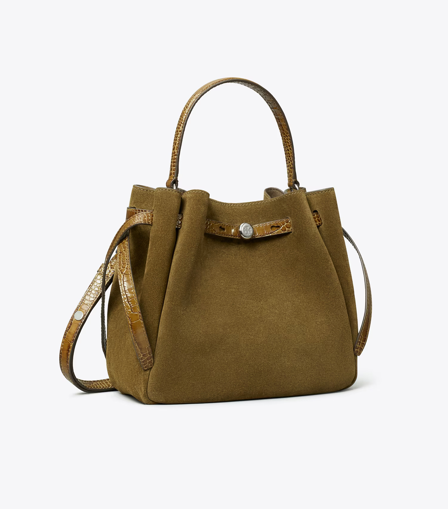 Romy Suede Bucket Bag: Women's Designer Crossbody Bags | Tory Burch | Tory Burch (US)