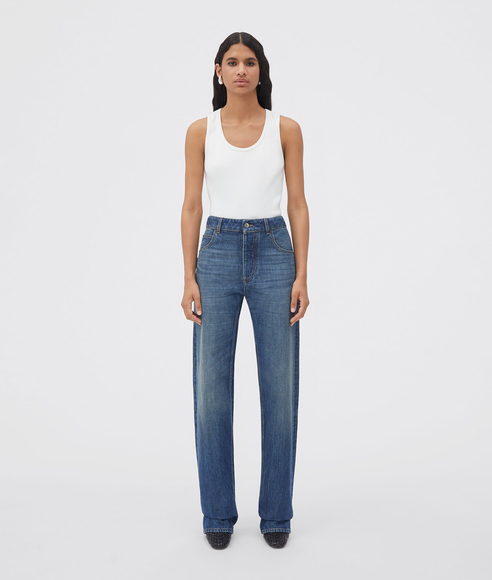 Medium Washed Boyfriend Fit Denim | Bottega Veneta