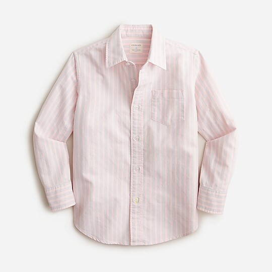 Kids' oxford shirt in stripe | J. Crew US