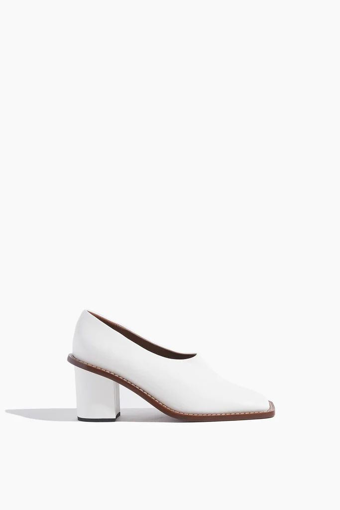 High Heel Shoe in White | Hampden Clothing
