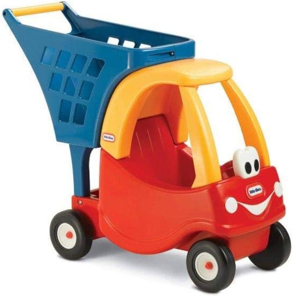 Little Tikes Cozy Shopping Cart Red/Yellow | Amazon (US)