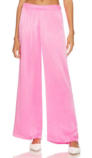 Mabel Wide Leg Pant in Neon Pink | Revolve Clothing (Global)