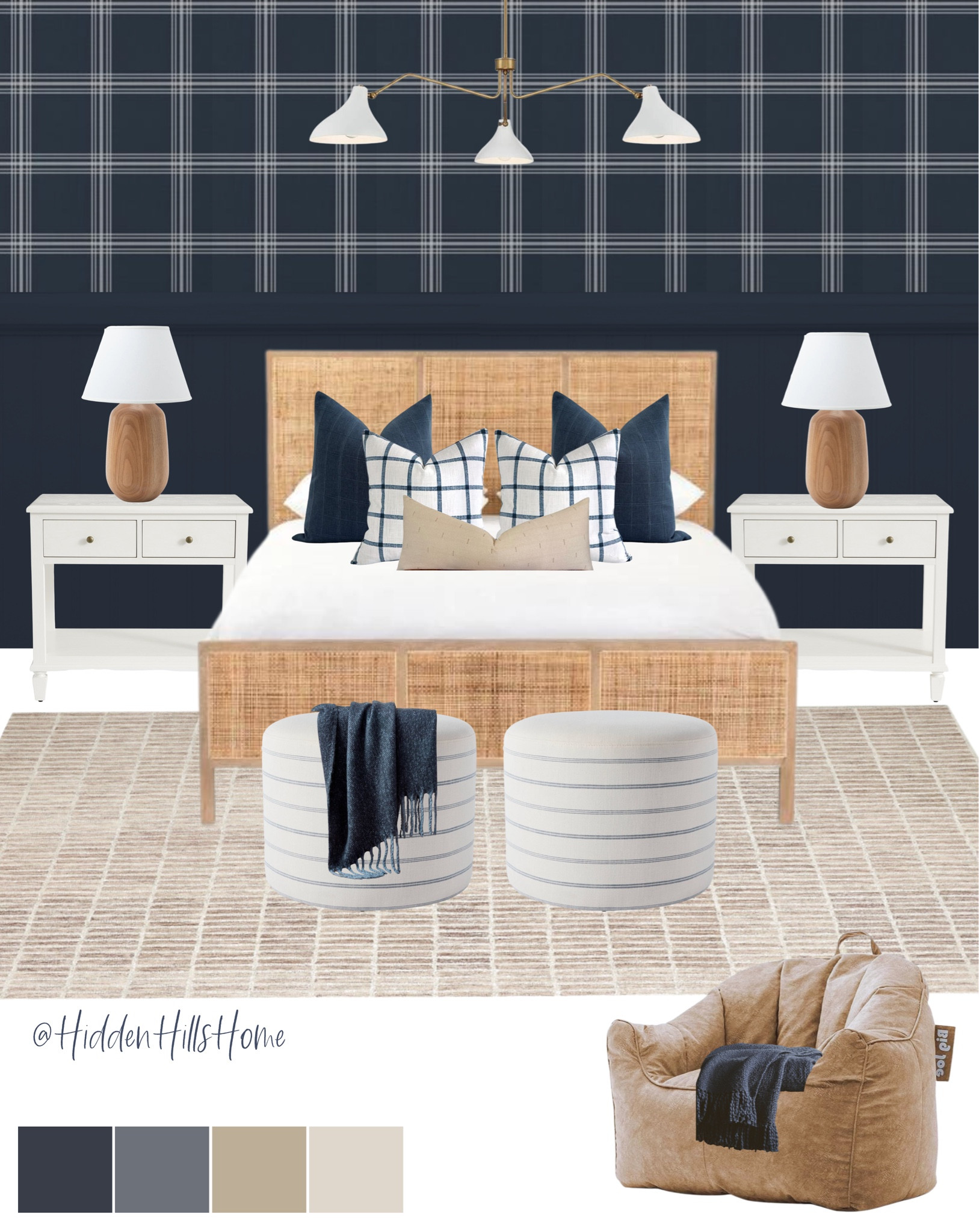 Boys bedroom decor, boys room decor ideas, teen boys bedroom mood board, boys room decor ideas, masculine bedroom with navy wallpaper, teen bedroom design #boysbedroom #teens

#LTKhome #LTKsalealert #LTKmens