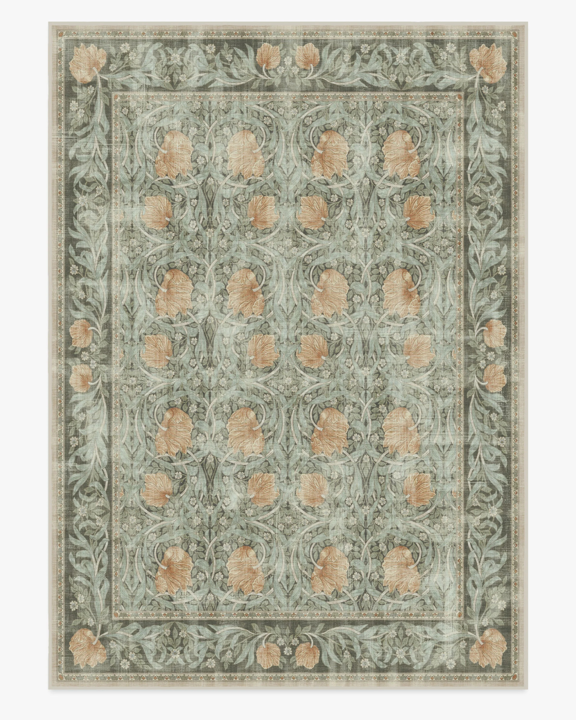 Pimpernel Jade Flatwoven Rug by Morris & Co. | Ruggable