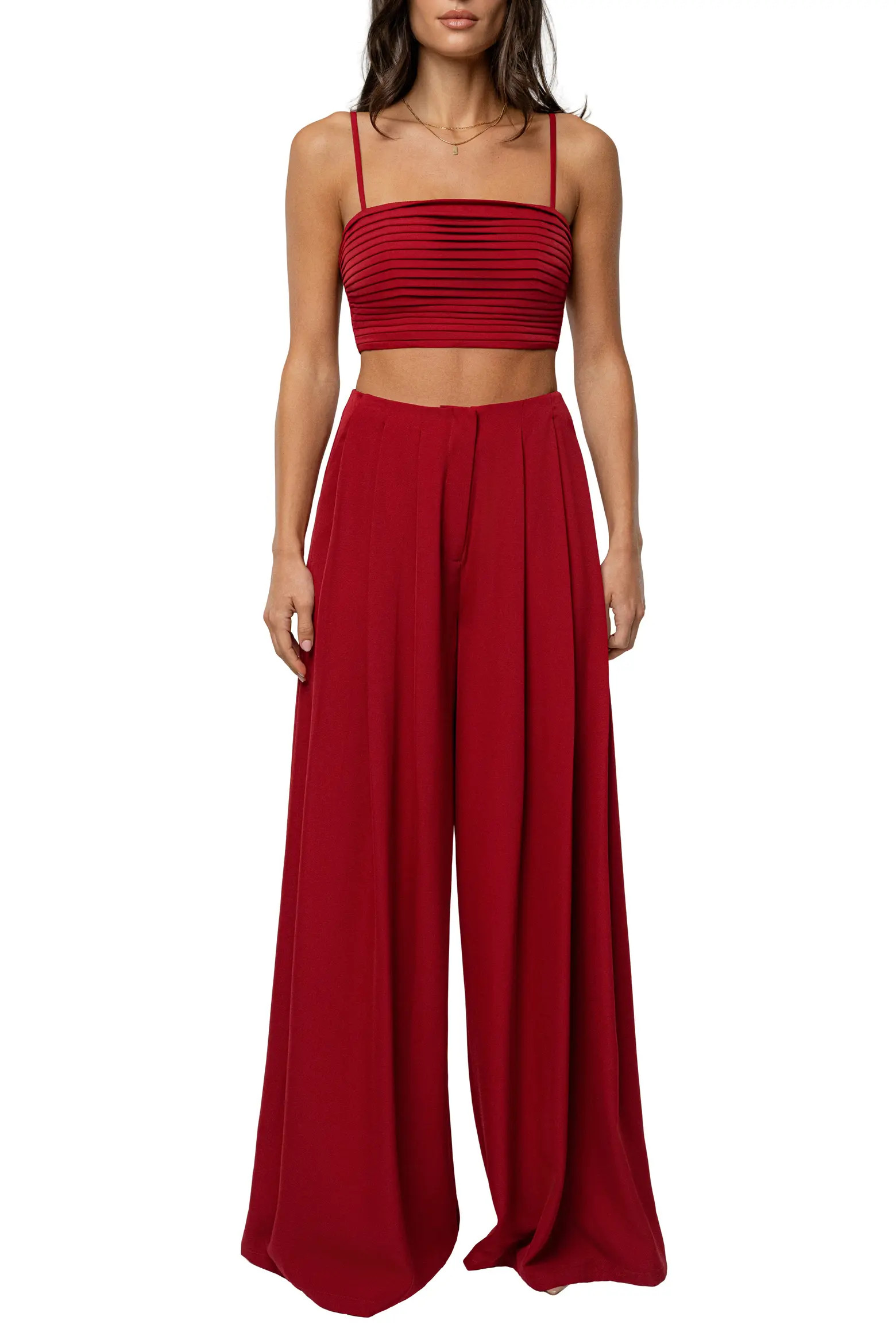 Serenade Crop Top & Wide Leg Pants (Women) | Nordstrom | Nordstrom
