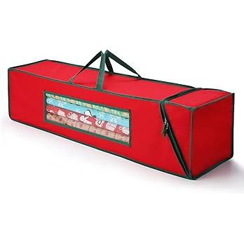 MaidMAX Christmas Wrapping Paper Organizer Storage Bag, Wrapping Paper Storage Fits 42″ Long Ro... | Amazon (US)