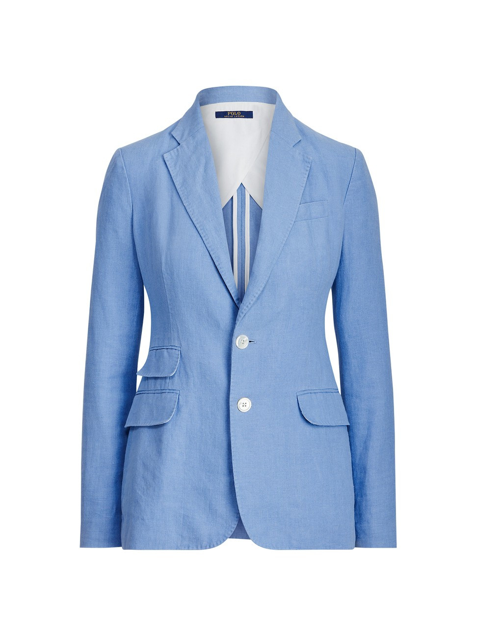 Polo Ralph Lauren Women's Single-Breasted Linen Blazer - Chambray Blue - Size 14 | Saks Fifth Avenue
