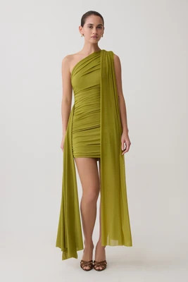 Asher Mini Dress / Olive | MESHKI | XS | MESHKI US